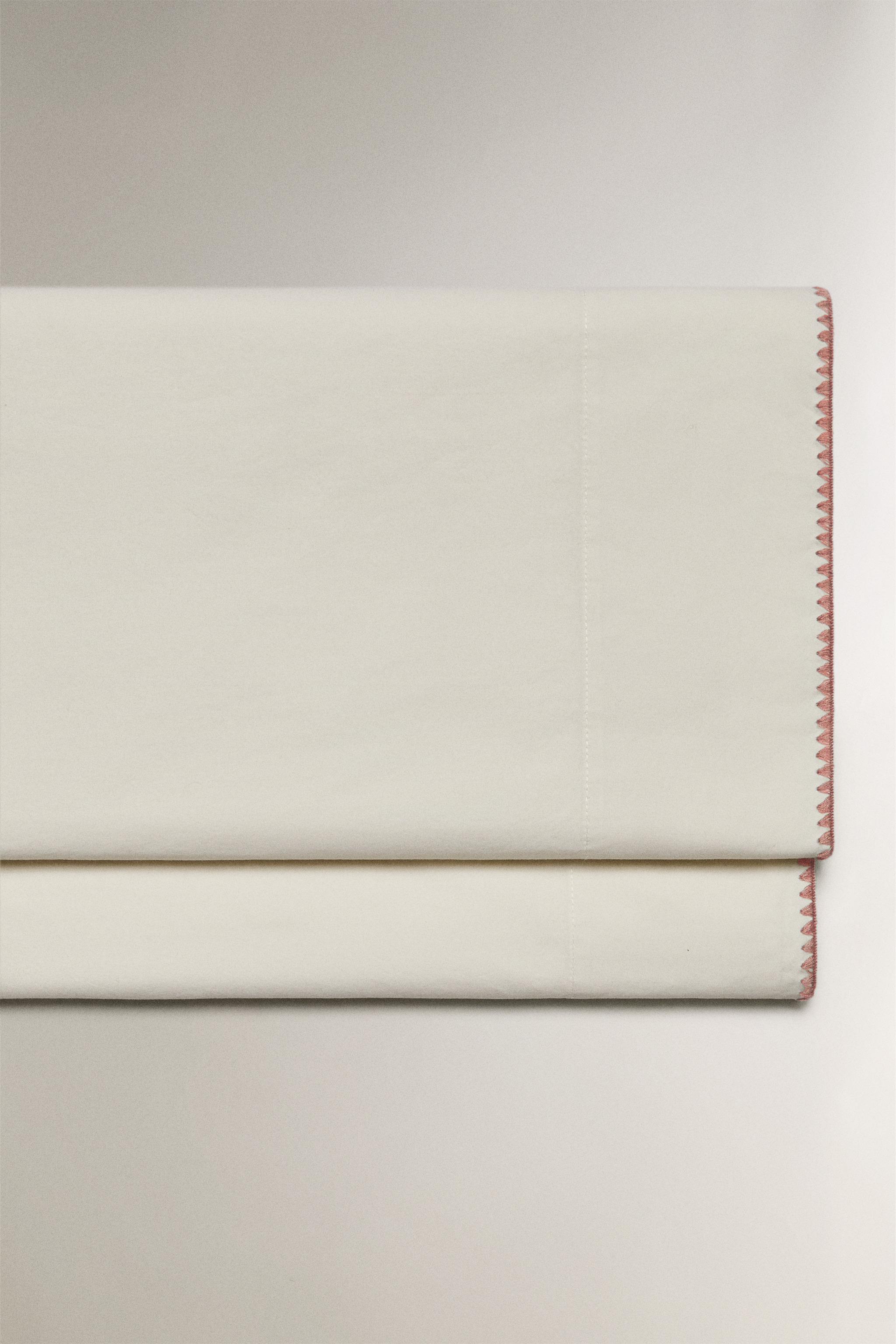 DRAP DE DESSUS ENFANT COTON POINT COQUILLE